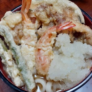 リメイク☆おろし天ぷらうどん♪